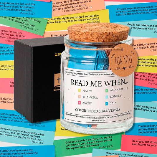 90-Day Bible Verses Jar | Thoughtful Christian Gift Box Included